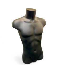 Herretorso. Sort plast- 2-sortering. brugt på messe, som nye