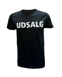 T-shirt "UDSALG". Sort tema