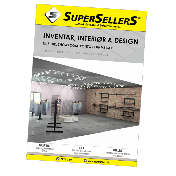 Der er en tendens naturlig grænse Katalog med Butiksinventar, interiør & design fra SuperSellerS - 44 sider  med inventar