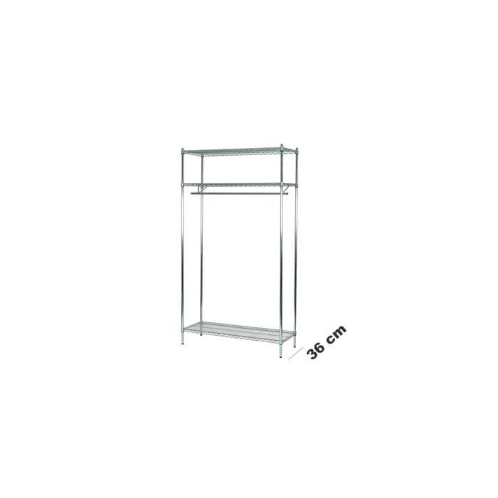 Garderobe H 220 x B122 x 36 cm dyp.