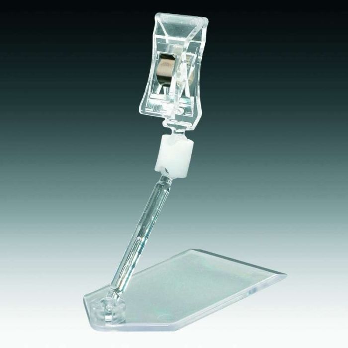 Clear-Grip mellem skilteholder med lille klemme 