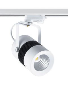 Lamp20 LED Spot til 3-faset skinne, med LED-lyskilde, 20W, 24°, K4200, 1300-1400 lumen, hvid.